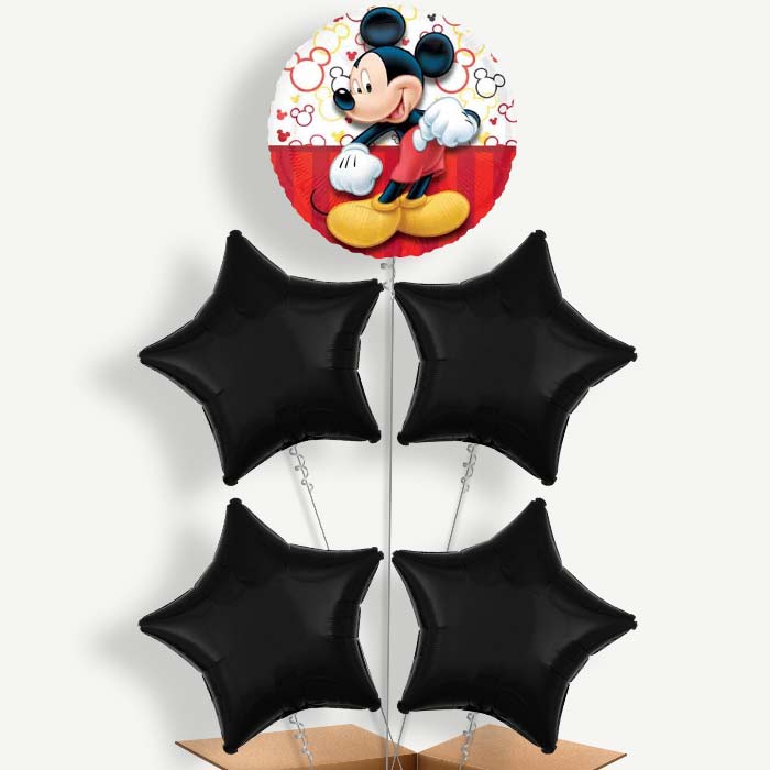Mickey Mouse Red Balloon Cluster Inflated with Helium | Party Save Smile