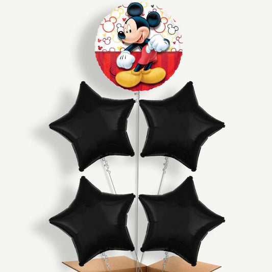 Mickey Mouse Red Balloon Cluster Inflated with Helium | Party Save Smile