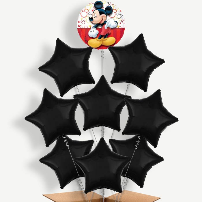 Mickey Mouse Red Balloon Bundle Inflated with Helium | Party Save Smile