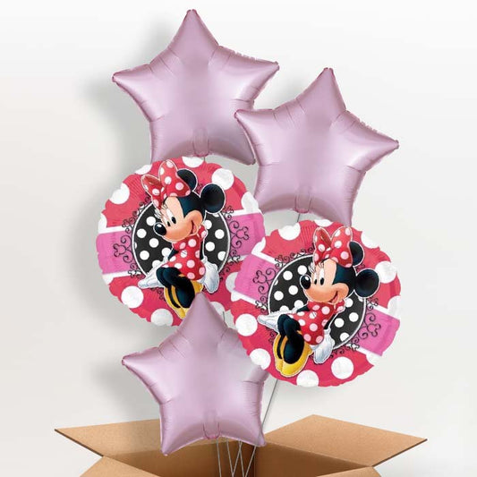 Minnie Mouse Polka Dots Helium Balloon in a Box - 5 Balloons | Party Save Smile