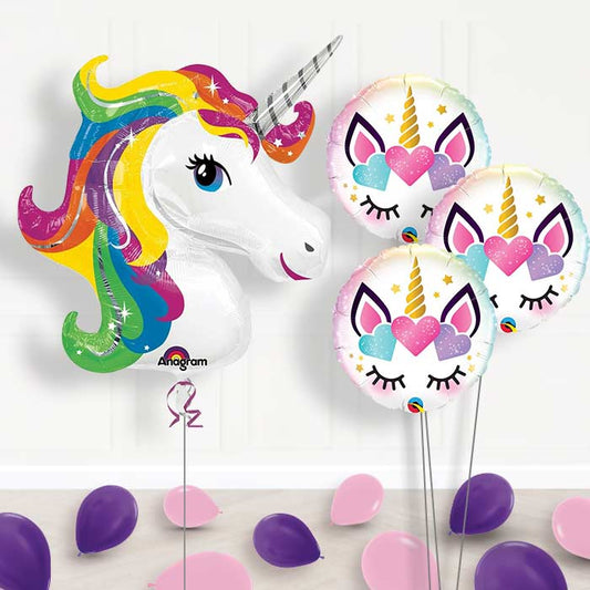 Rainbow Unicorn Balloon Bouquet in a Box