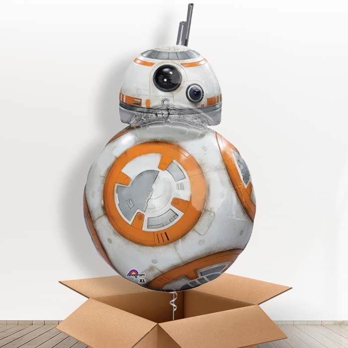 Giant BB8 Helium Balloon in a Box Gift - Giant Balloon | Party Save Smile