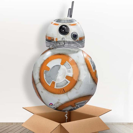 Giant BB8 Helium Balloon in a Box Gift - Giant Balloon | Party Save Smile