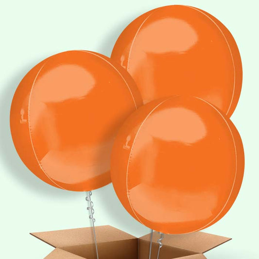 Blue & Orange Balloon Set - 12 Inch Confetti & Solid Latex Balloons, 36 Pieces