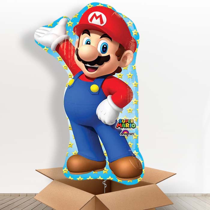 Large Super Mario Helium Balloon in a Box - Giant Balloon | Party Save Smile