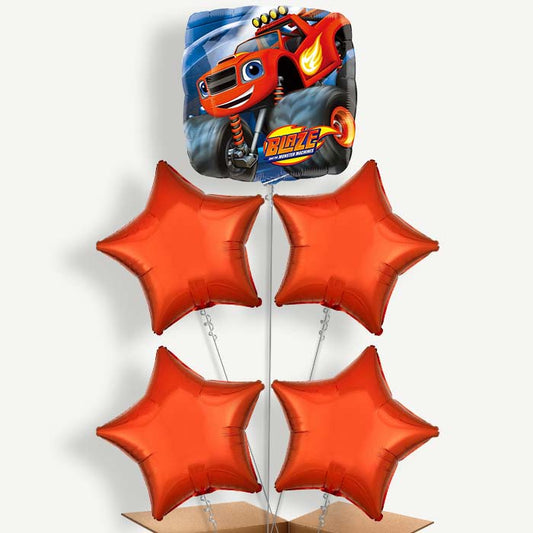 Blaze & the Monster Machines Helium Cluster Balloons | Party Save Smile