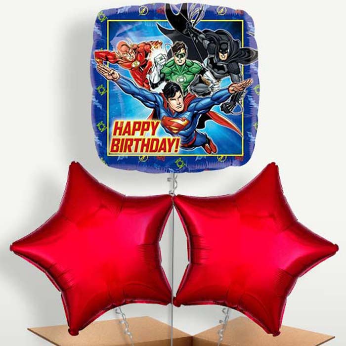 Justice League Happy Birthday Balloon Bunches | Party Save Smile