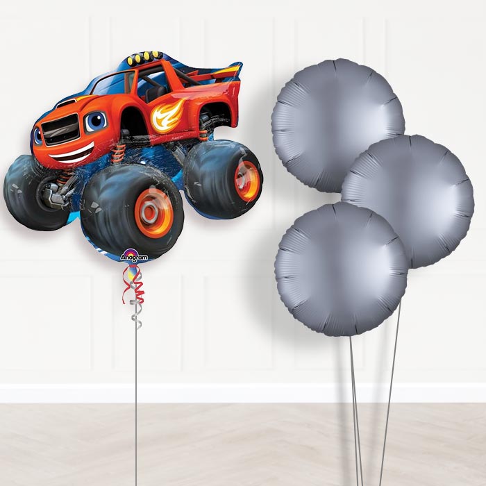 Blaze & The Monster Machines Helium Balloon in a Box - Plain Bouquet | Party Save Smile