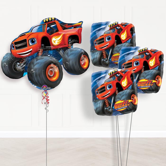 Blaze & The Monster Machines Helium Balloon in a Box - Themed Bouquet | Party Save Smile