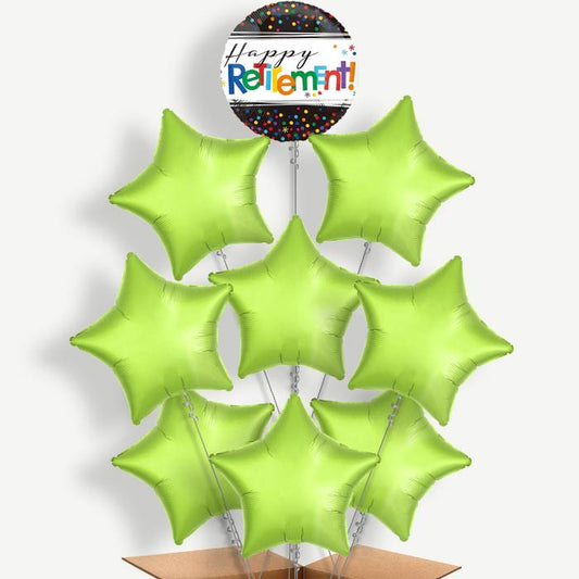 Happy Retirement Confetti Helium Balloon Bundle | Party Save Smile