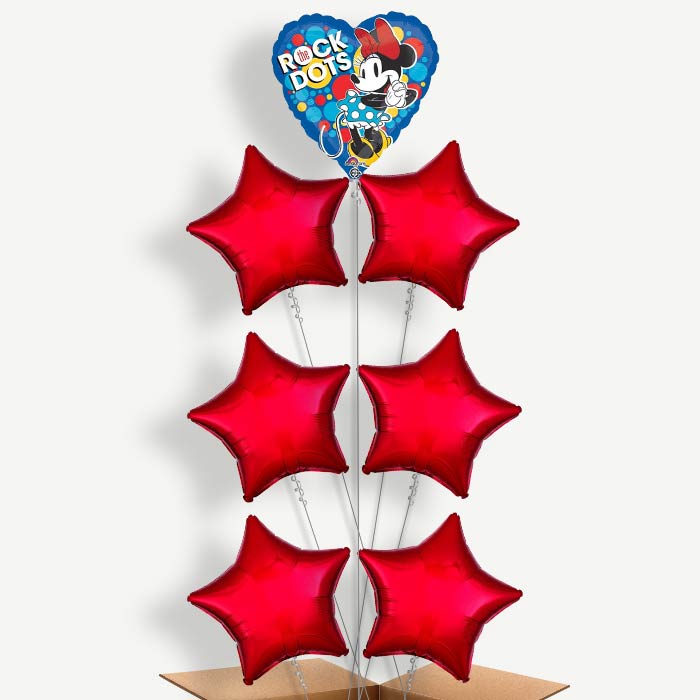 Minnie Mouse Balloon Arrangement Inflated with Helium | Party Save Smile