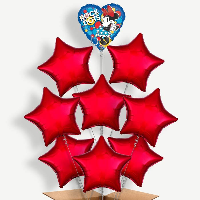 Minnie Mouse Balloon Bundle Inflated with Helium | Party Save Smile