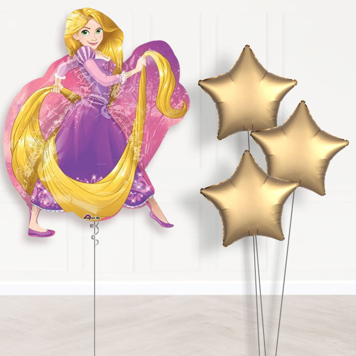 Rapunzel Balloon Bouquet Delivery - Plain Bouquet | Party Save Smile