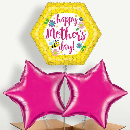 Pink Sparkle Happy 80th Birthday Balloon Bunch | Party Save Smile