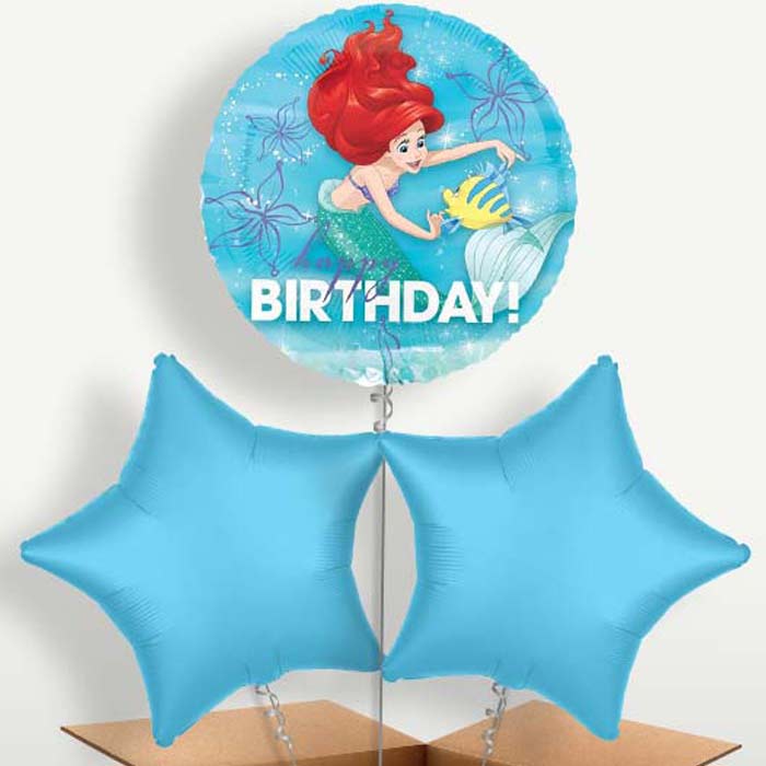 Ariel Birthday Bunch of Balloons inflated with Helium | Party Save Smile