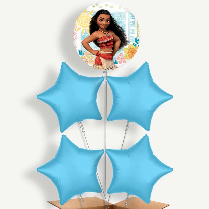 Disney Moana Balloon Clusters Inflated with Helium | Party Save Smile