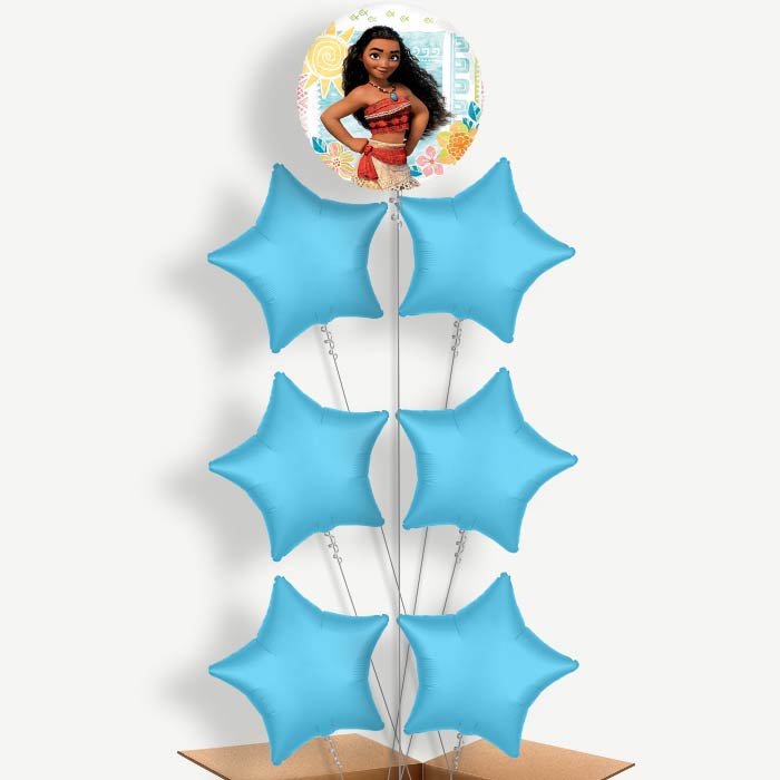 Disney Moana Balloon Arrangement Inflated with Helium | Party Save Smile