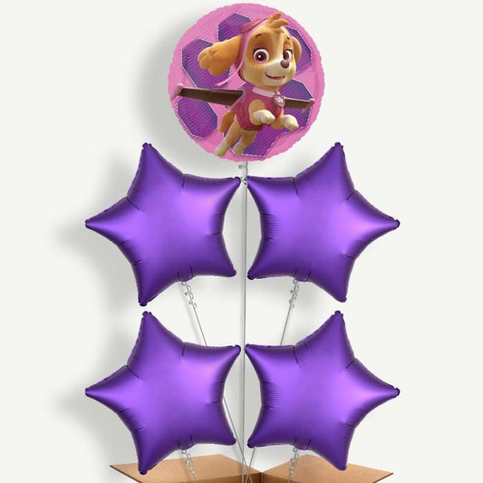 Skye Paw Patrol Helium Balloon Cluster  | Party Save Smile