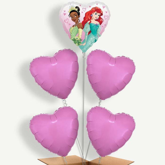 Disney Princess Dream Big Heart Helium Cluster Balloons | Party Save Smile