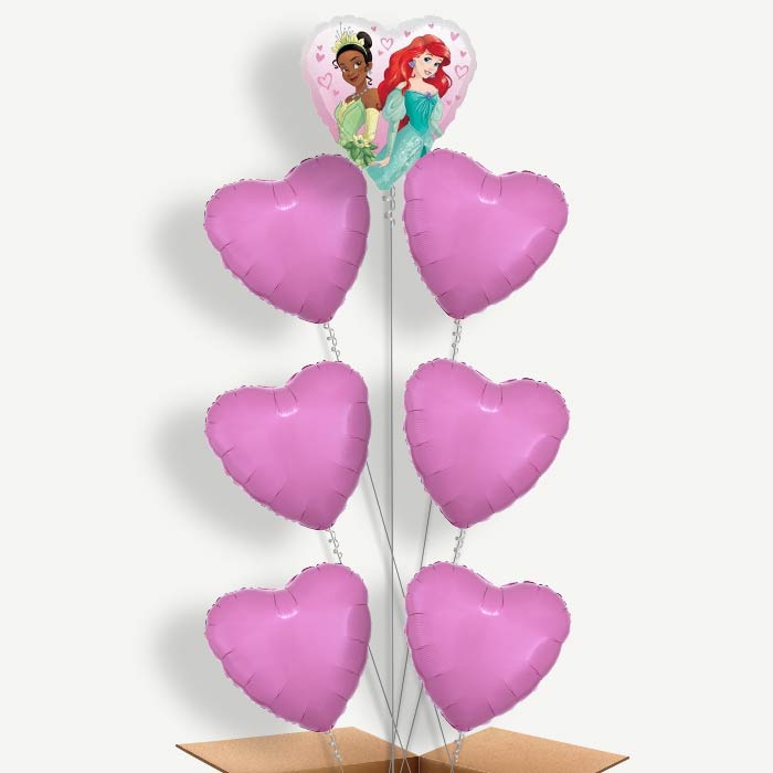 Disney Princess Dream Big Heart Helium Balloon Arrangement | Party Save Smile