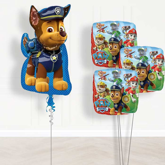 Paw Patrol Chase Balloon Bouquet in a Box - Themed Bouquet | Party Save Smile