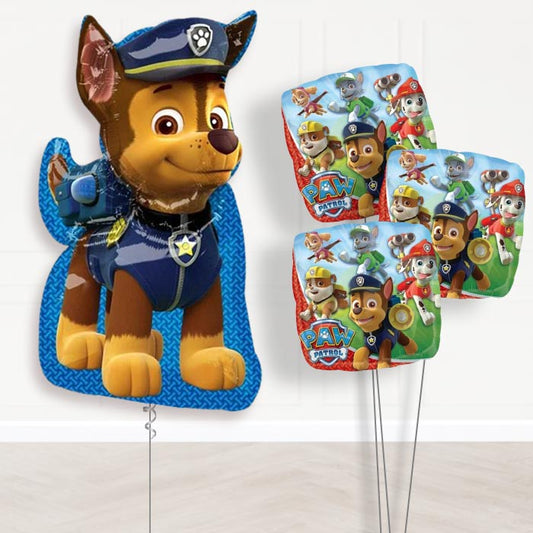 Paw Patrol Chase Balloon Bouquet in a Box - Themed Bouquet | Party Save Smile