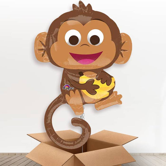 Giant Monkey Helium Balloon In a Box - Giant Balloon | Party Save Smile
