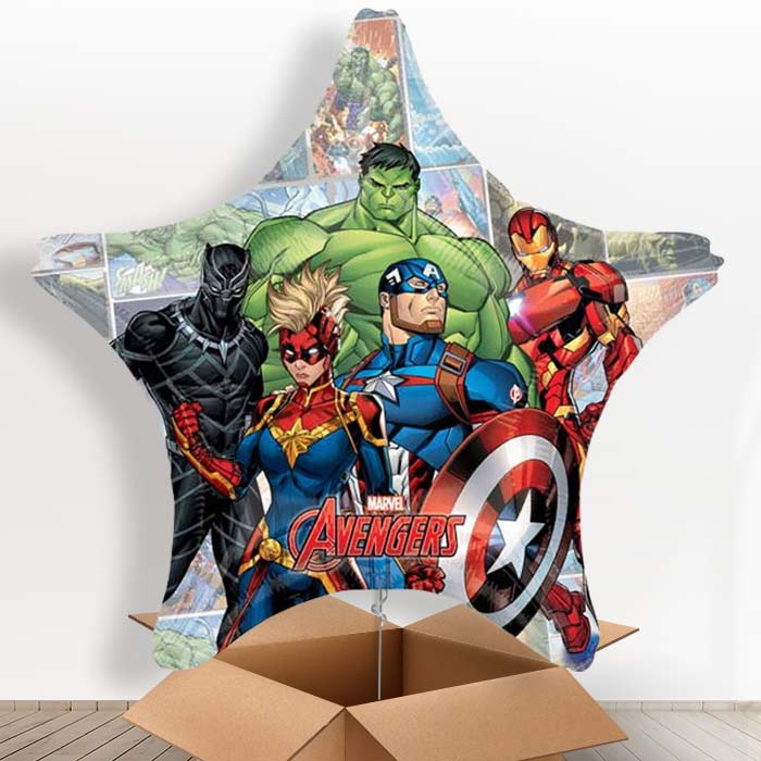 Giant Marvel Avengers Shaped Helium Balloon in a Box - 1 x Giant Balloon | Party Save Smile