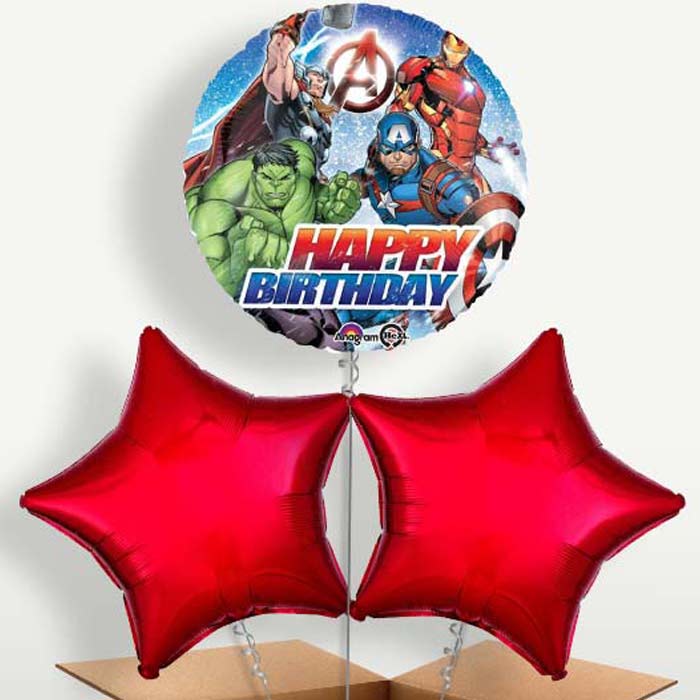 Marvel Avengers Happy Birthday Balloon Bunches | Party Save Smile
