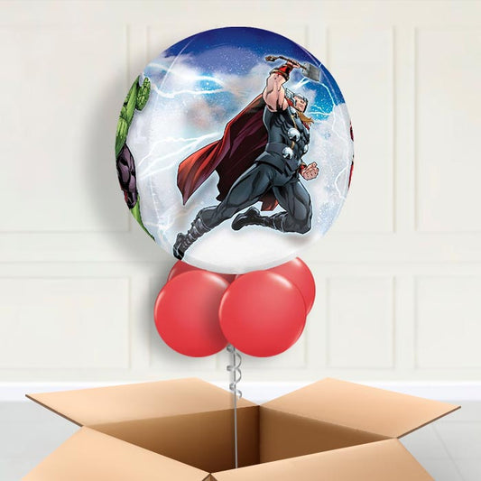 Marvel Avengers Orbz Helium Balloon in a Box - Orbz Balloon | Party Save Smile