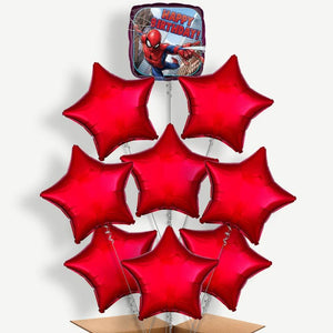 Spiderman Happy Birthday 9 Helium Balloon Bundle