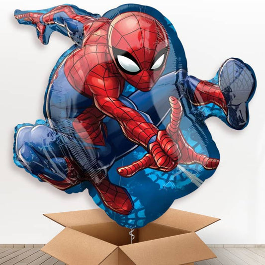 Spiderman Shaped Helium Balloon in a Box - Giant Balloon | Party Save Smile