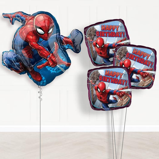 Spiderman Helium Balloon Bouquet Delivery - Themed Bouquet | Party Save Smile