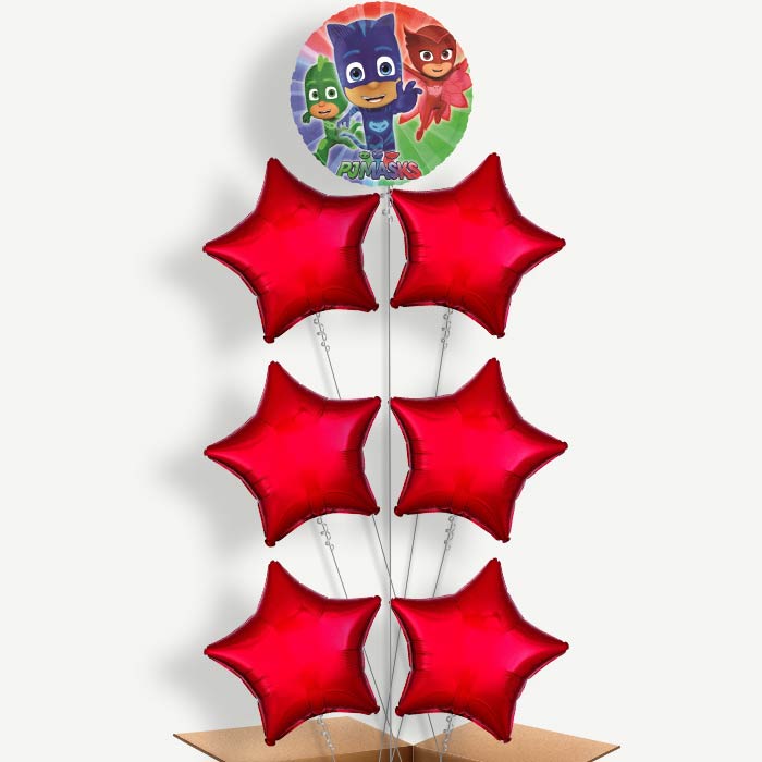 PJ Masks Balloon Arrangement Inflated with Helium | Party Save Smile