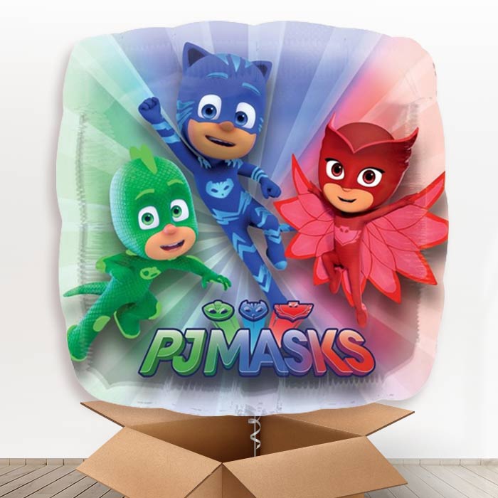 Giant PJ Mask Helium Balloons in a Box - Giant Balloon | Party Save Smile