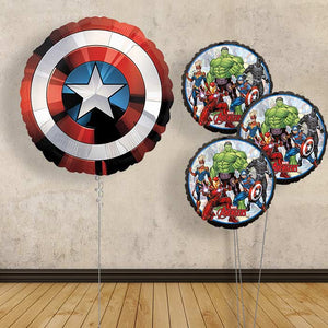 Captain America Helium Balloon Bouquet