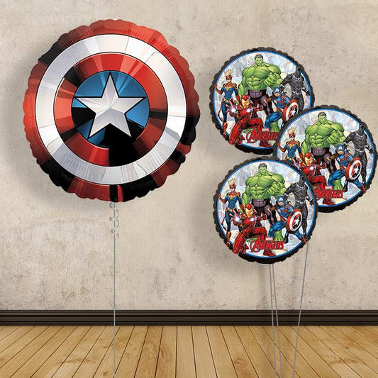Captain America Helium Balloon Bouquet - Themed Bouquet | Party Save Smile