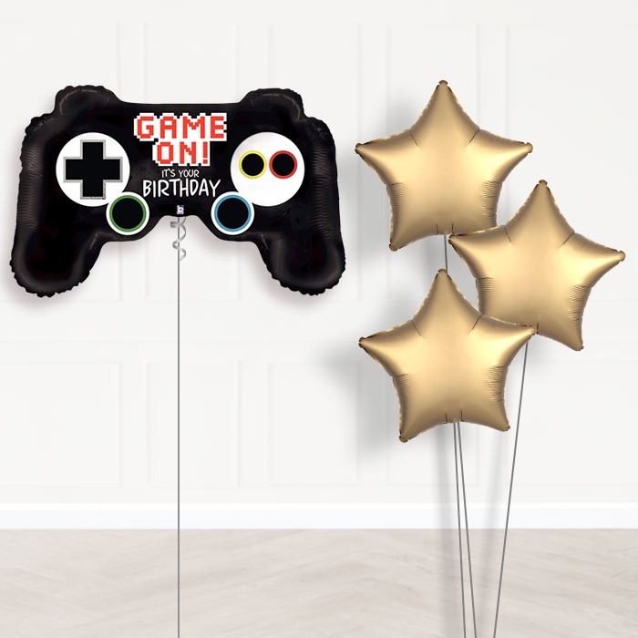 Video Game Controller Balloon Bouquet - Plain Bouquet | Party Save Smile