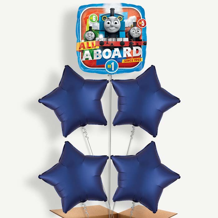 Thomas & Friends All Aboard Helium Balloon Cluster  | Party Save Smile