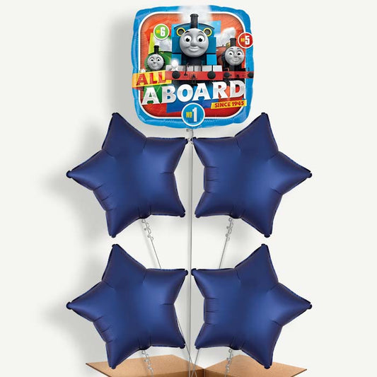 Thomas & Friends All Aboard Helium Balloon Cluster  | Party Save Smile
