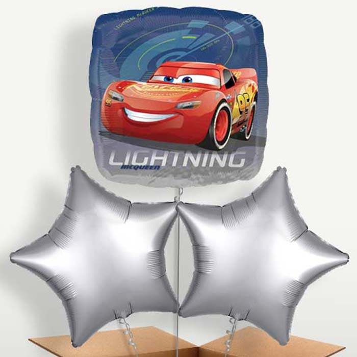 Disney Cars Trio Balloon Bunch inflated with Helium | Party Save Smile