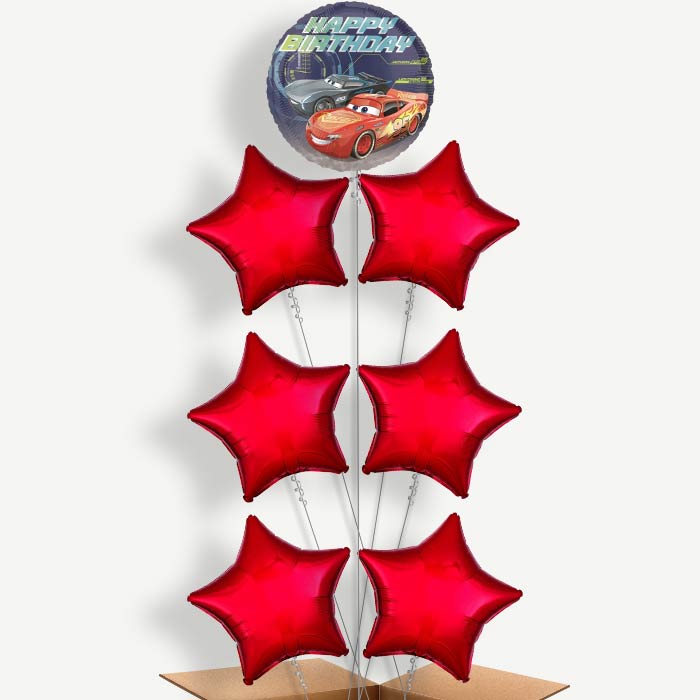 Disney Cars Birthday Helium Balloon Arrangement | Party Save Smile