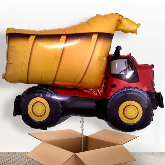 Giant Dump Truck Helium Balloon in a Box - Giant Balloon | Party Save Smile