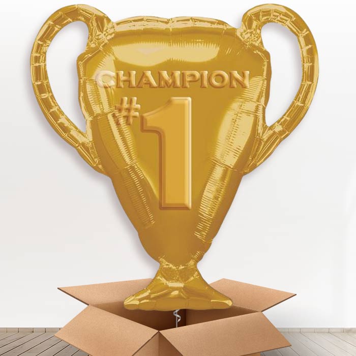 Giant Trophy Helium Balloon in a Box - Giant Balloon | Party Save Smile