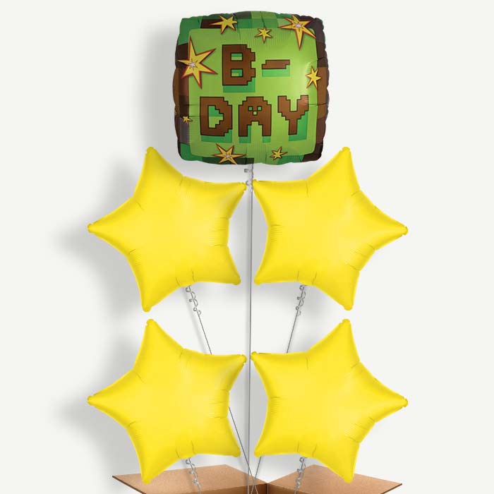 TNT Birthday Helium Balloon Cluster  | Party Save Smile