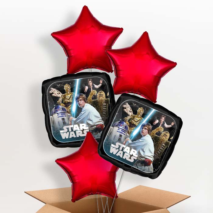 Star Wars Classic Helium Balloon in a Box - 5 Balloons | Party Save Smile