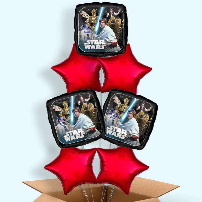 Star Wars Classic Helium Balloon in a Box - 7 Balloons | Party Save Smile
