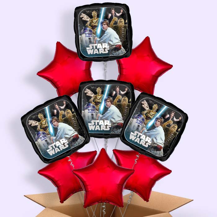 Star Wars Classic Helium Balloon in a Box - 9 Balloons | Party Save Smile