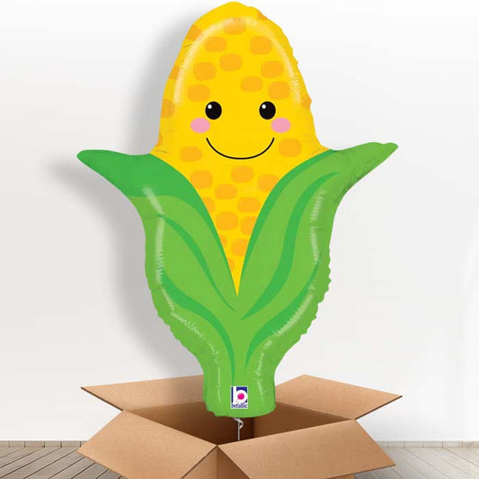 Sweetcorn Giant Helium Balloon in a Box Gift - Giant Balloon | Party Save Smile