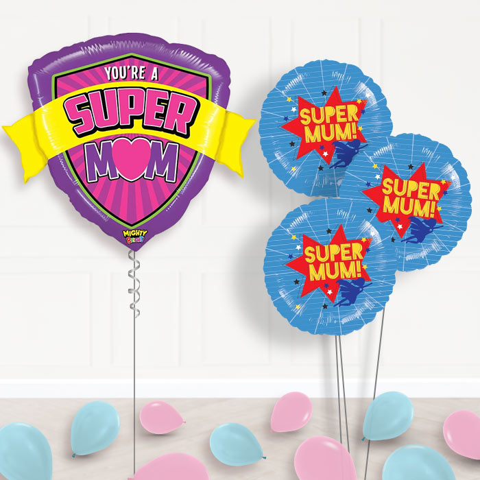 Super Mum Balloon Bouquet in a Box - Themed Bouquet and Latex | Party Save Smile